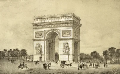 Triumfbågen, Paris, graverad av Auguste Bry