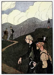 Vogesen Bilder (bilder av Vogeserna) ; promenaden sur les cretes