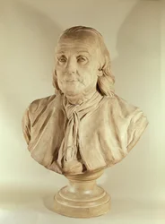 Byst av Benjamin Franklin (terrakotta)