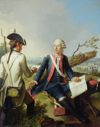 Markis Louis dEstampes (1734-1815) vid belägringen av Kassel, 1778