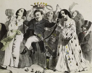 Honoré de Balzac, den mest produktiva av våra författare, stödd och krönt av kvinnor, 1839.