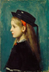 Alsace flicka, 1873.