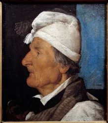 Porträtt av Jean Hermann, den gamle snickaren Målning av Jean Jacques Henner (1829-1905) 1845 Sön. 0,45x0,36 m Paris, Petite Palais Museum
