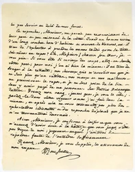 Brev från Jean Jaques Rousseau, 15 juli 1764.
