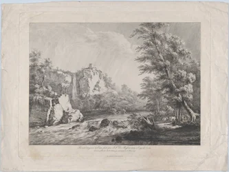 Björk som rivits upp med rötterna av en storm, 1809.