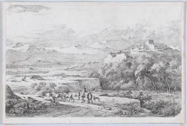 Landskap efter Van der Cabel, ca 1773.
