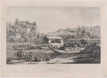 Påven Pius VII på Saône, 1805.