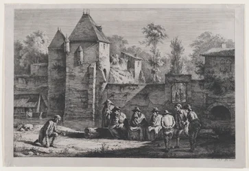 Den gamla porten i Vaise, Lyon, 1803.