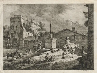 Utsikt över Saint-Andeol, 1774.