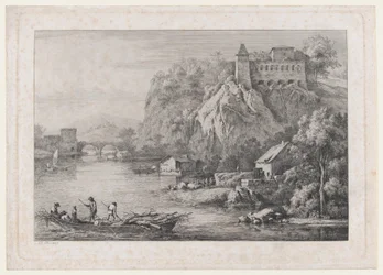 Utsikt över klostret för de barfota karmeliterna i Lyon, 1807.