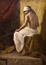 Arabe asis, inget datum. (Olja på duk)