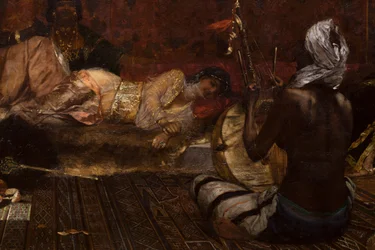 Interiör från ett harem i Marocko (detalj)