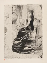 Kvinna i svart, ca 1876