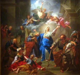 Franska: La Visitation de la Vierge (Le Magnificat) Visitation de la Vierge av Jean Jouvenet