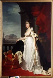 Porträtt av kejsarinnan Elisabeth Alexeievna (Elizabeth Alexeievna, prinsessan Louise Augusta av Baden eller Baden