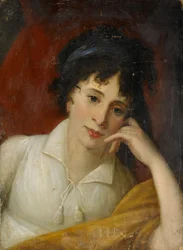 Porträtt av Ekaterina Fyodorovna Muravyova-Apostol, född Kolokoltseva 1771-1848