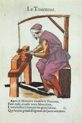 The Wood Turner (färggravyr)