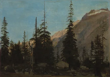 Alpinlandskap: The Handegg, Schweiz, 1850-talet.