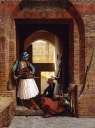 Arnautiska livvakter i Kairo, 1861