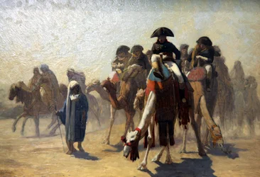 "General Bonaparte med sin militärstab i Egypten", 1863