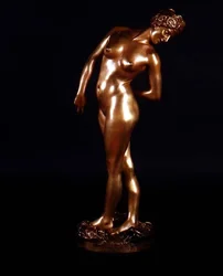Nakenfigur (förgylld brons)