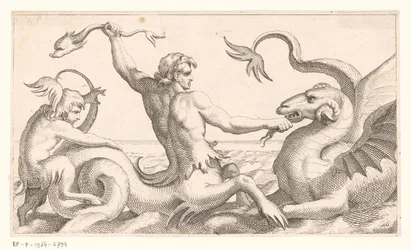 Triton slåss mot ett sjömonster