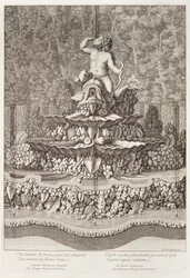 Fontän med amor av Gaspar Marcy i Versailles, 1676