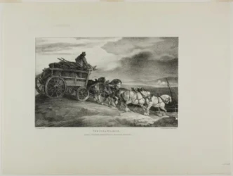The Coal Wagon, plansch 7 från Various Subjects Drawn from Life and on Stone (The English Suite)