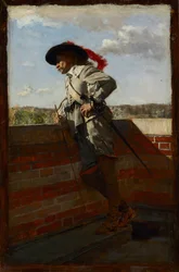 På en terrass, 1867