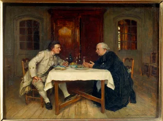 Botemedlets vin. Målning av Ernest Meissonier (1815 - 1891)