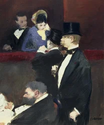 En loge på operan, c.1880