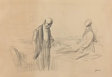 Vid konferensen, c. 1919.