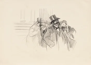 På börsen, ca 1900 (litografi)