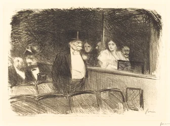 På teatern