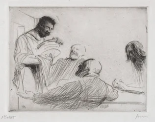 Innan måltiden på Emmaus.