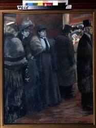Teaterfoajén. Målning av Jean-Louis Forain (Jean-Louis Forain