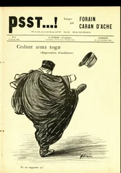 Illustration av Jean-Louis Forain (1852-1931) i Psst...!