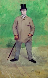 Jacques-Emile Blanche (1861-1942) 1884 (olja på kort)