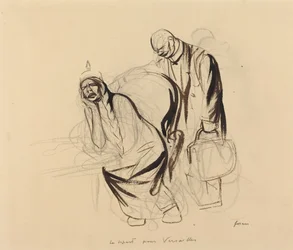 Avresan till Versailles, ca. 1919.