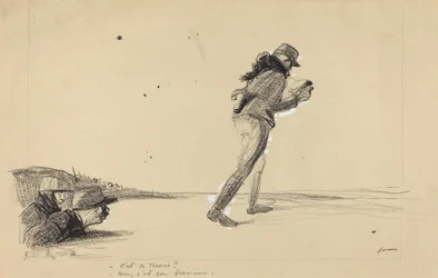 På fronten. - Det är hans teori - Nej, det är hans brev., c. 19141919.