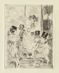 The Café of the New Athens, ca. 1876.