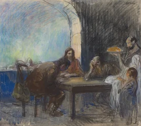 Nattvarden i Emmaus, möjligen ca. 19121913.