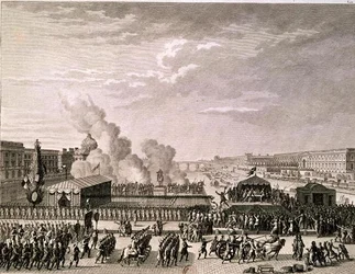 Proklamationen om faran för hemlandet, 22 juli 1792, graverad av Pierre Gabriel Berthault (1737-1831)