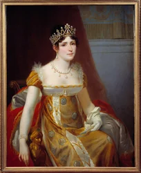 Porträtt av impress Josephine de Beauharnais (1763-1814) Målning av Victor Viger du Vigneau, dit Hector Viger (1819-1879) 1863 Sön. 1,15x0,89 m Malmaison, slottsmuseum - Porträtt av kejsarinnan Josephine de Beauharnais (1763-1814). Målning av Victor Vign