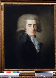Porträtt av den ryske vicekanslern Nikita Panin (1770-1837) (Porträtt av vicekanslern Nikita Panin). Målning av Jean Louis Voille (1744-efter 1803). Olja på duk, 73,1 x 57 cm