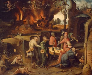 Temptation of St Anthony, av Jan Mandyn (cirka 1500-1560)
