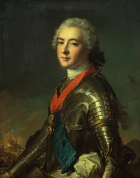 Porträtt av Louis Jean Marie de Bourbon, hertig av Penthievre (olja på duk)