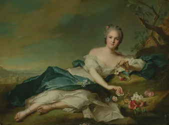 Porträtt av Henrietta i Flora, 1742