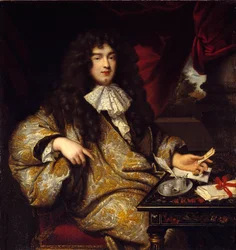 Porträtt av Jean Baptiste (Jean-Baptiste) Colbert (1651-1690) seigneur Marquis de Seignelay, minister för flottan, son till Colbert. Målning av Marc Nattier (1642 - 1705)