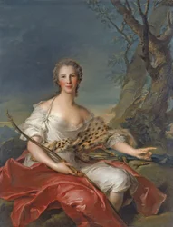 Porträtt av Madame Bouret som Diana